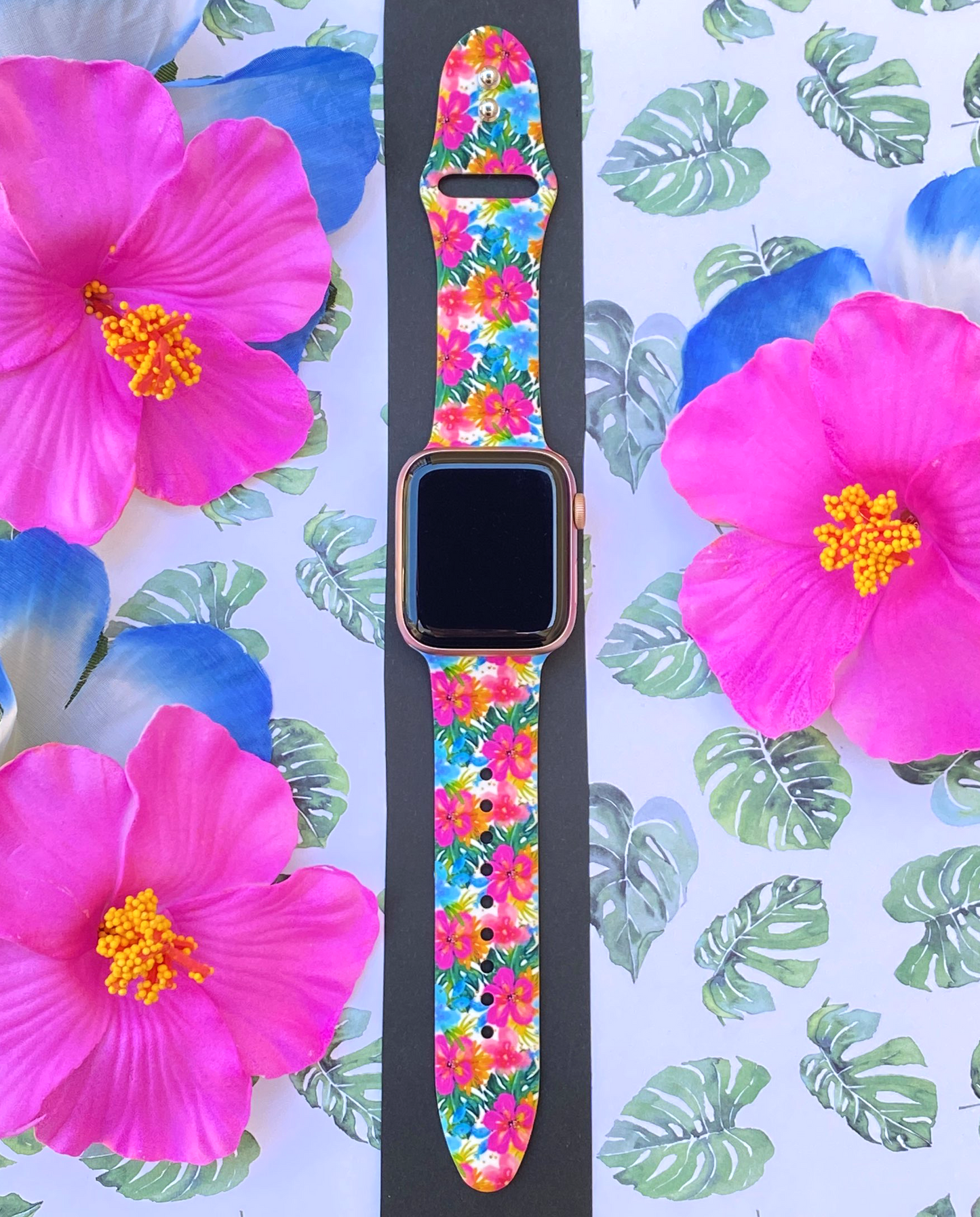 Hibiscus Watch Band For Apple Watch