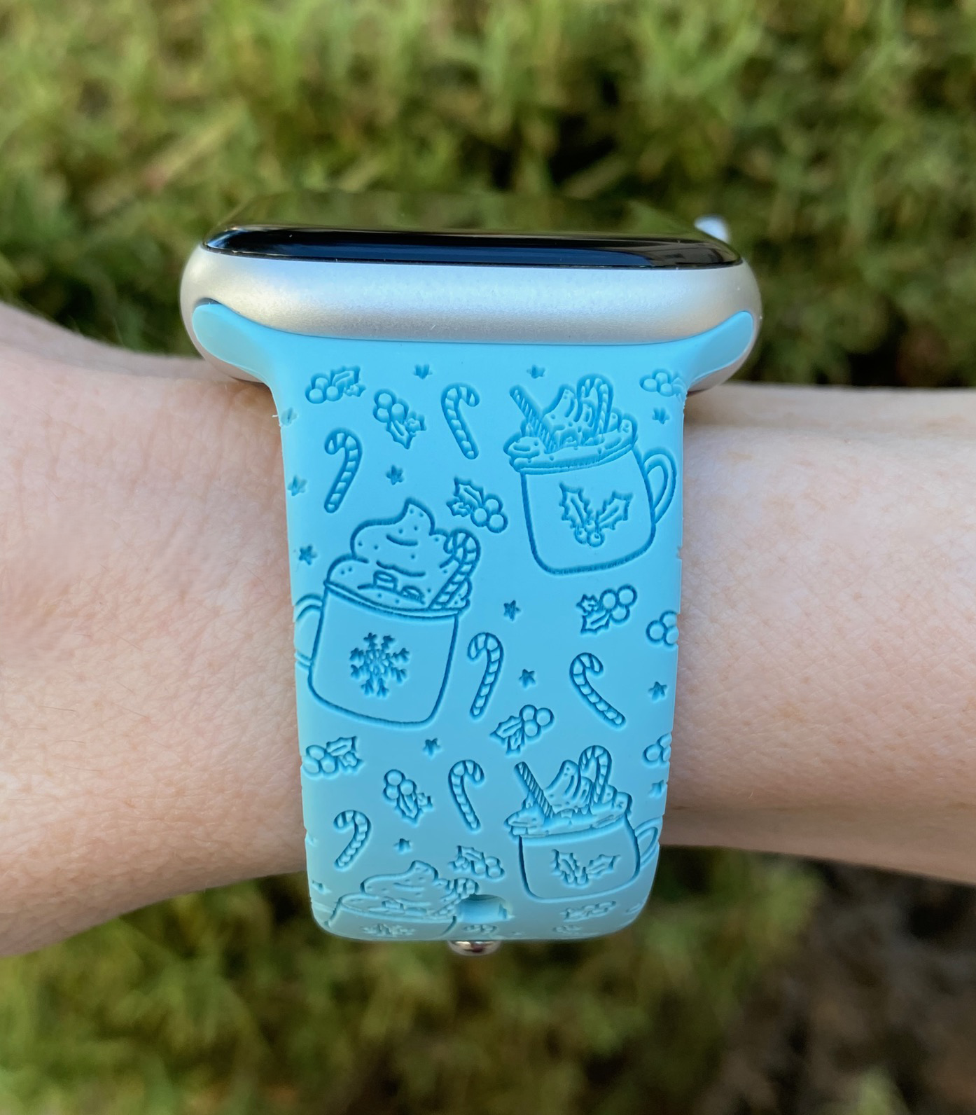 Hot Cocoa Candy Cane Watch Band For Apple Watch