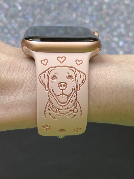 Happy Labrador Dog Watch Band For Apple Watch