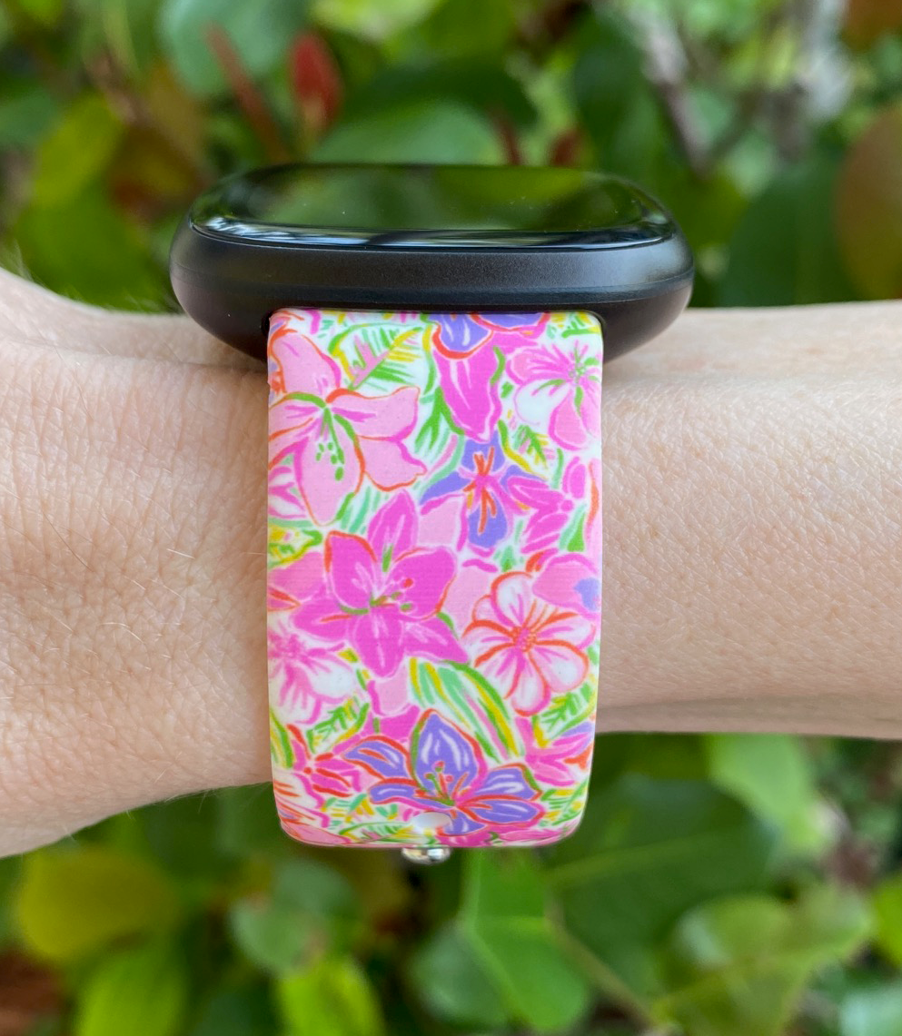 Lavender Tropics Fitbit Versa 3/Versa 4/Sense/Sense 2 Watch Band