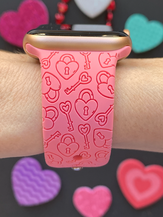 Valentine Love Locks Watch Band For Apple Watch