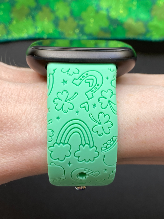 Lucky St. Patrick's Day Clover Fitbit Versa 3/Versa 4/Sense/Sense 2 Watch Band