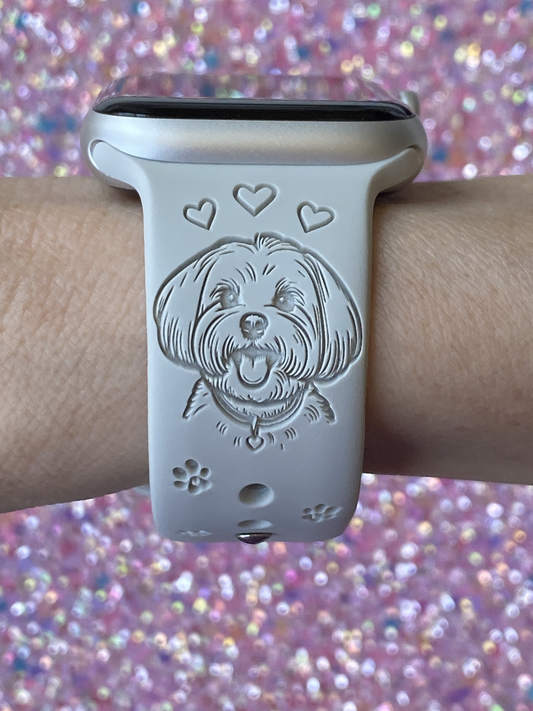 Maltese Dog Watch Band For Apple Watch