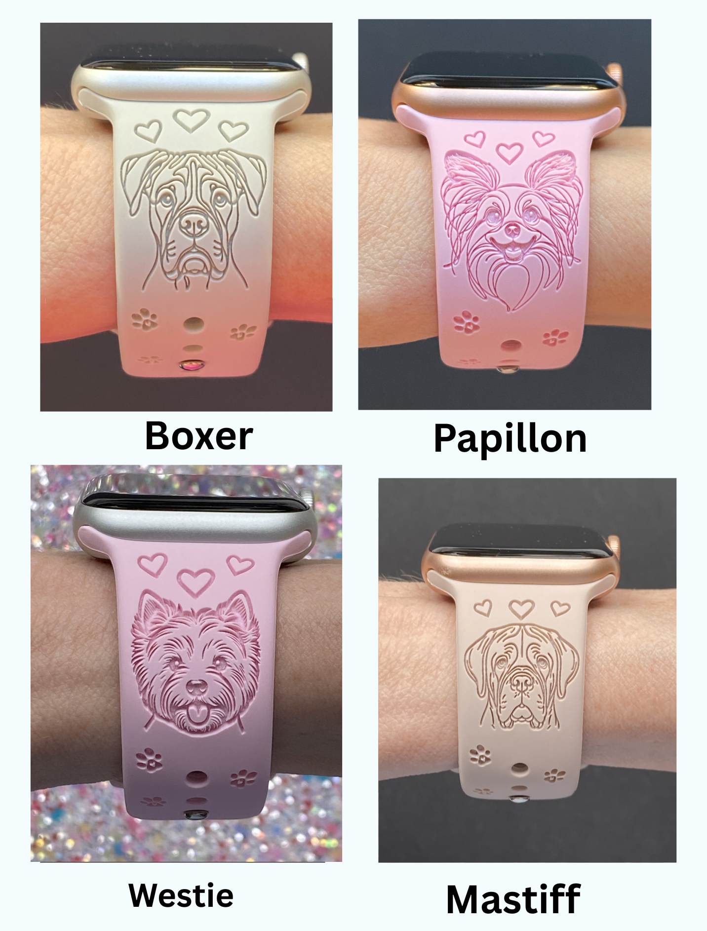 Dog Breed (#4) Fitbit Versa 3/Versa 4/Sense/Sense 2 Watch Band