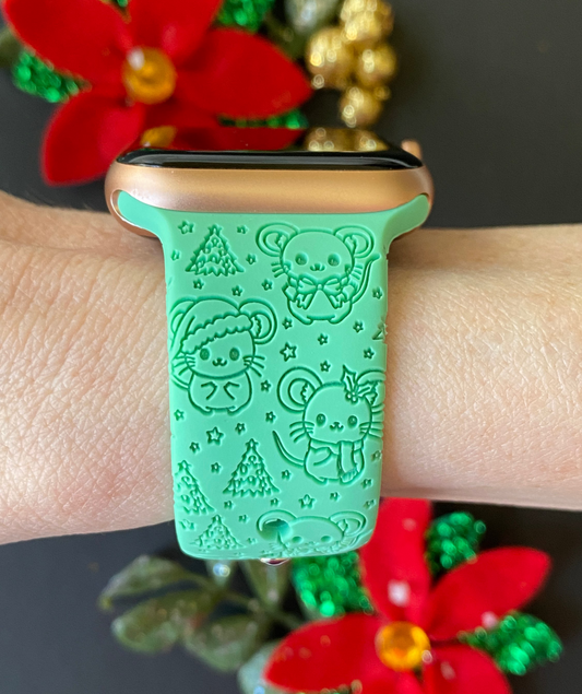 Christmas Mice Watch Band For Apple Watch