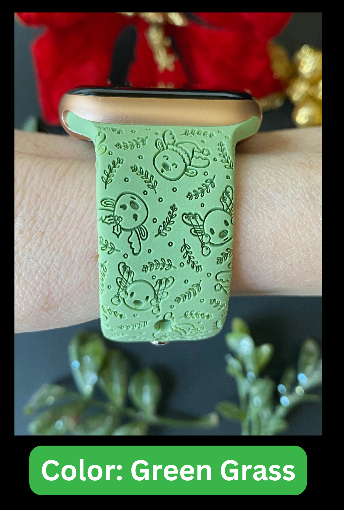 Christmas Moose Watch Band For Apple Watch