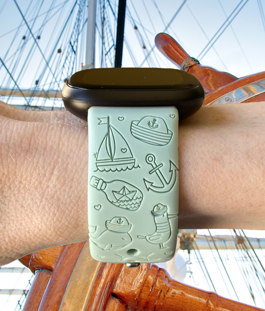 Nautical Fitbit Versa 3/Versa 4/Sense/Sense 2 Watch Band