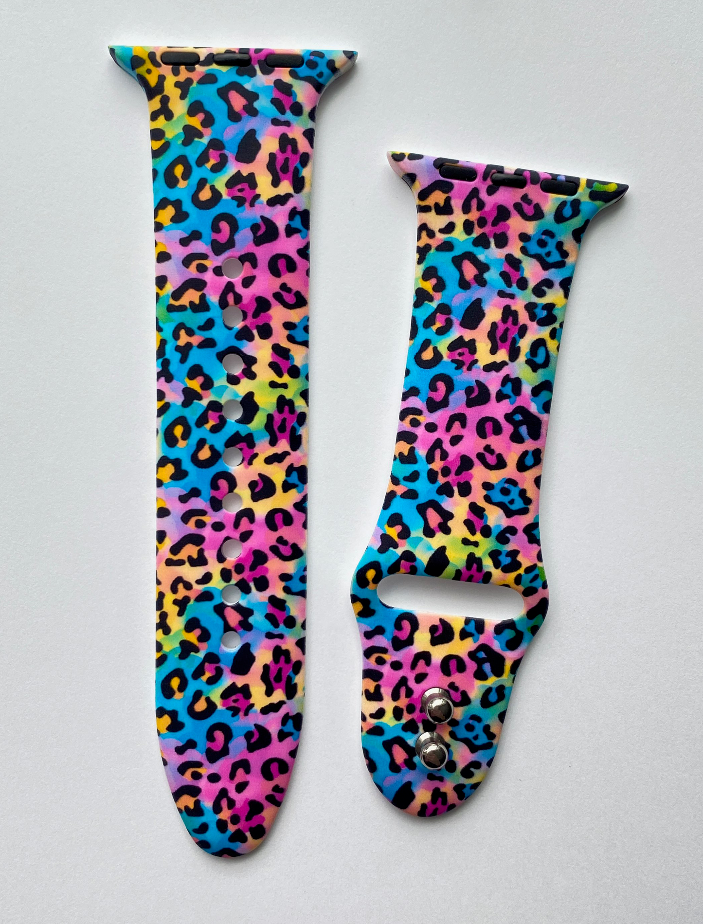 Neon Leopard Watch Band For Apple Watch