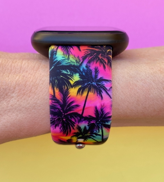 Neon Palms Fitbit Versa 1/2 Watch Band