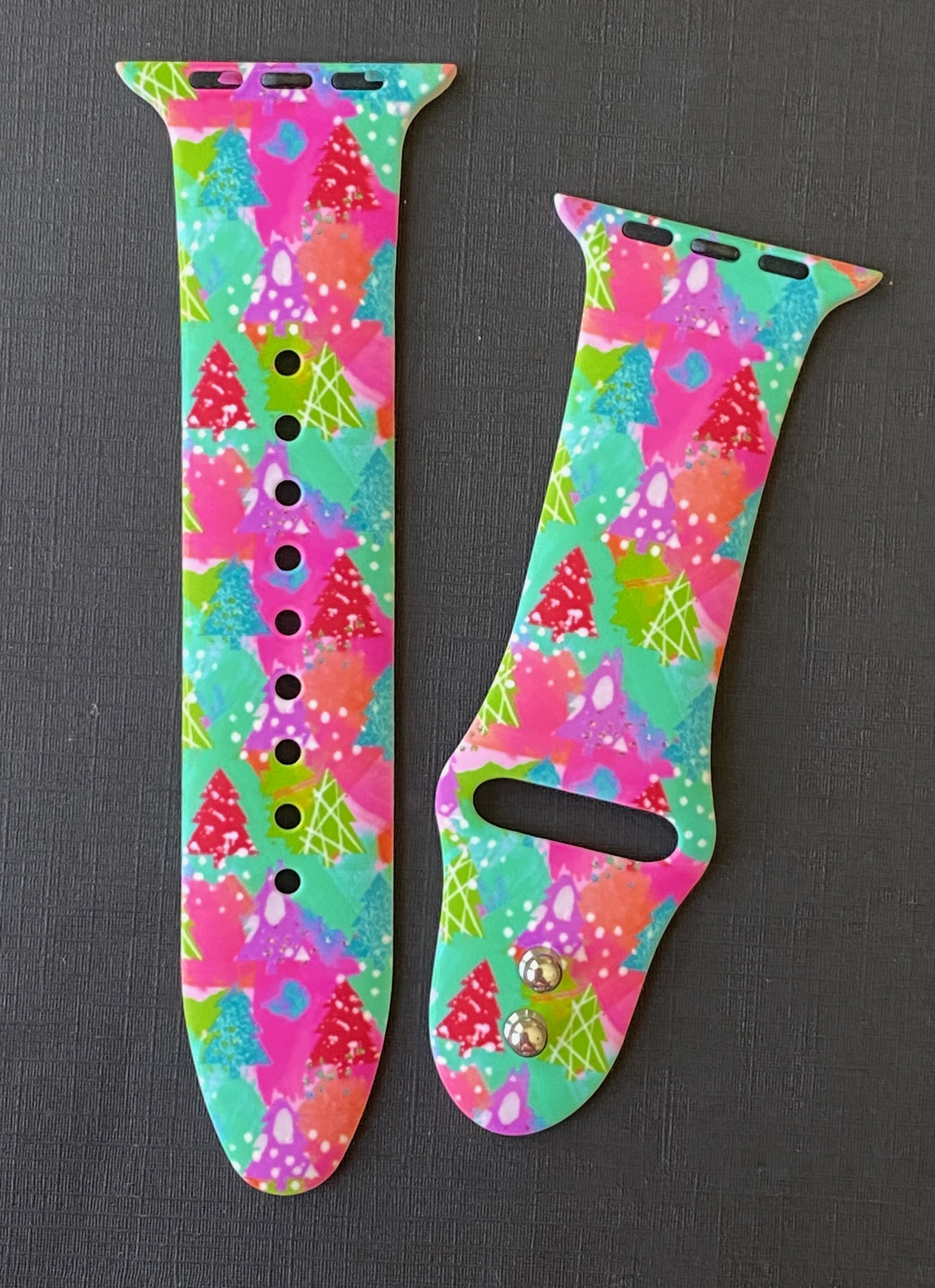 Neon Winter Trees Watch Band For Apple Watch