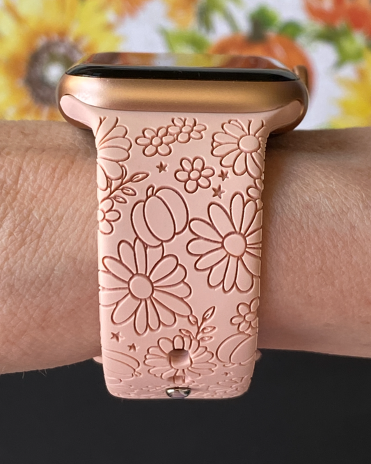 Pumpkin Botanical Watch Band For Apple Watch