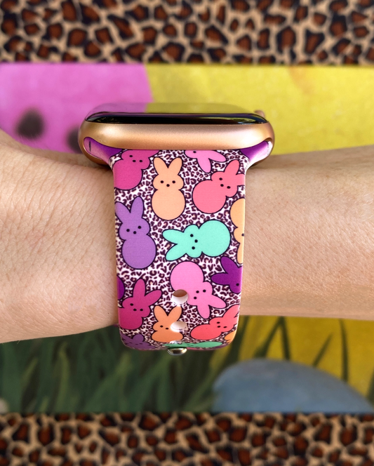 Leopard Peeps Watch Band For Apple Watch