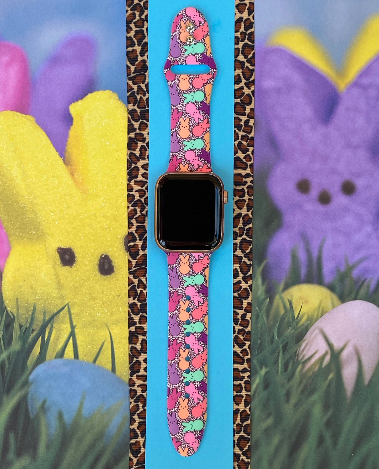 Leopard Peeps Watch Band For Apple Watch