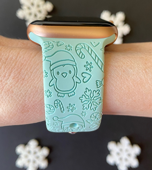Winter Penguins Watch Band For Apple Watch