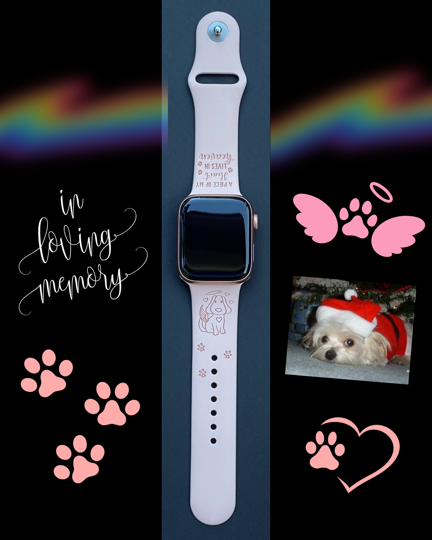Dog Memorial Watch Band For Apple Watch