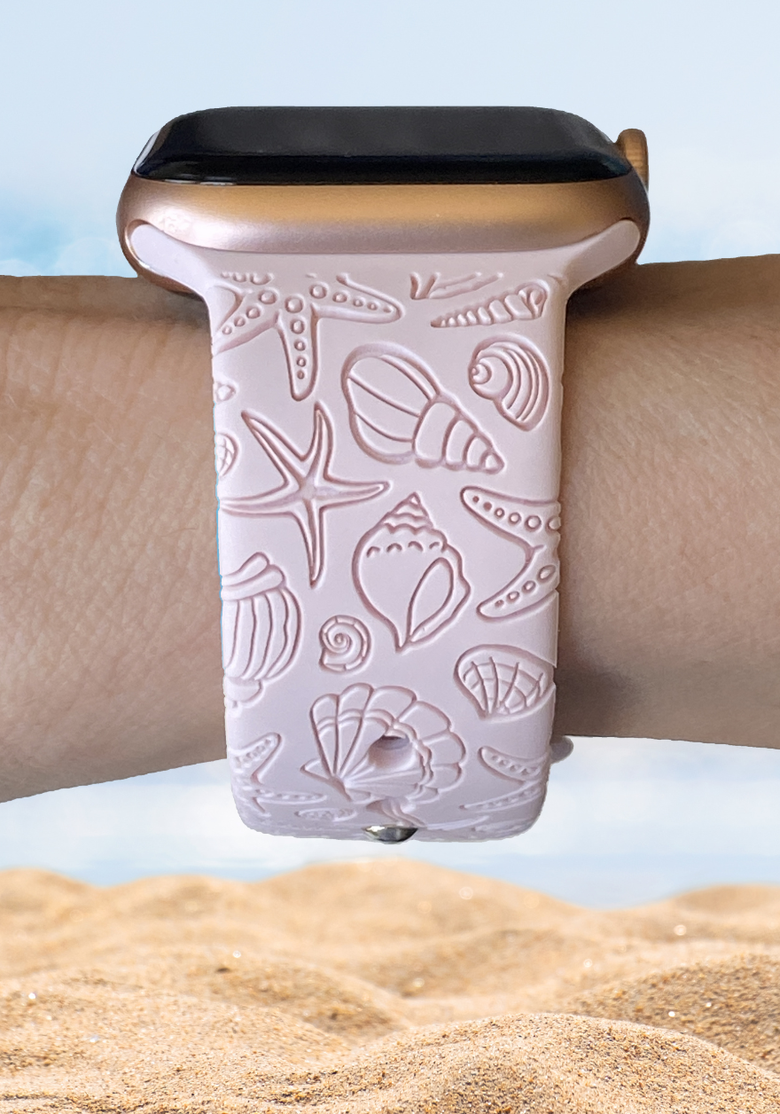 Seashells Beach Watch Band For Apple Watch