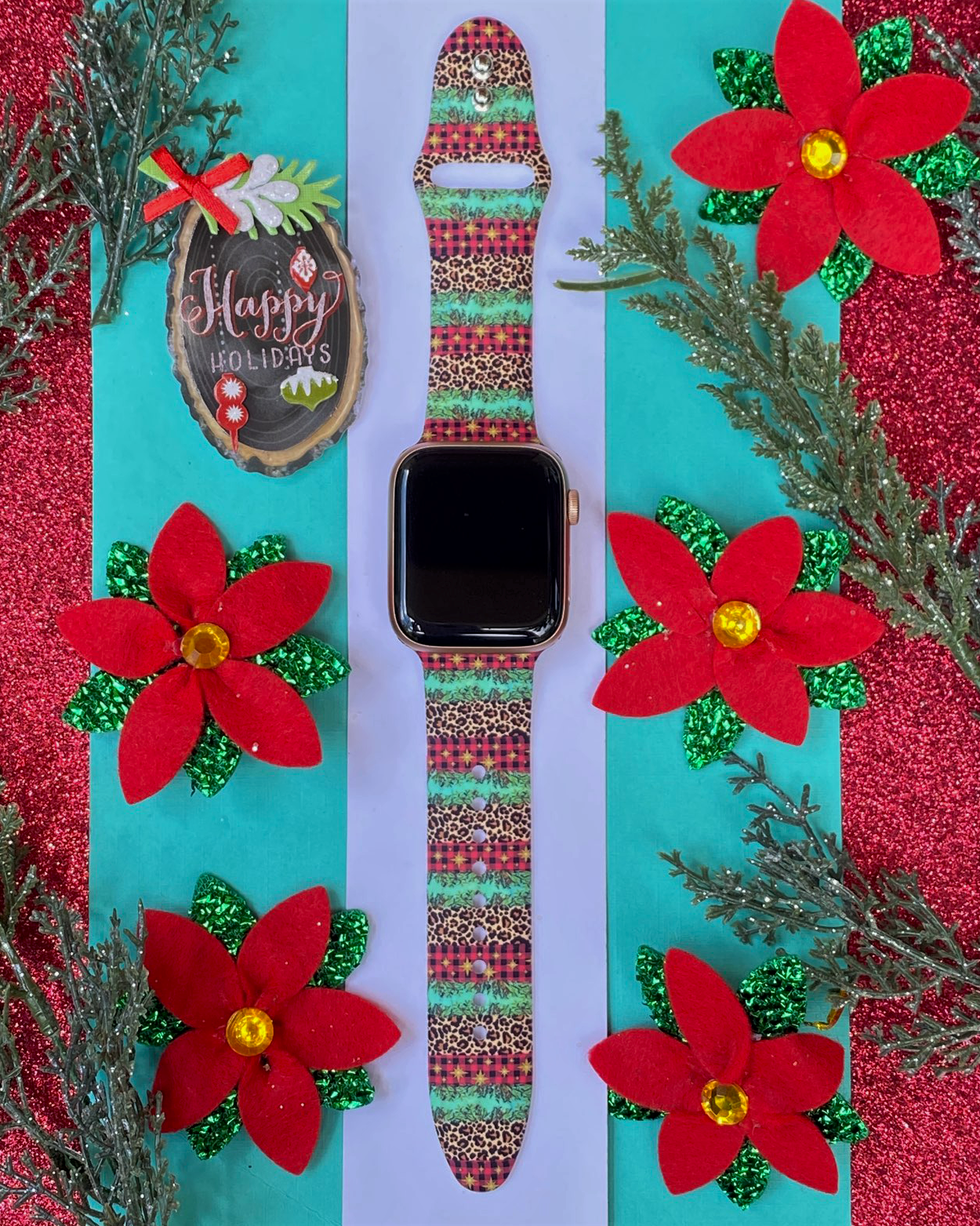 Festive Christmas Watch Band For Apple Watch