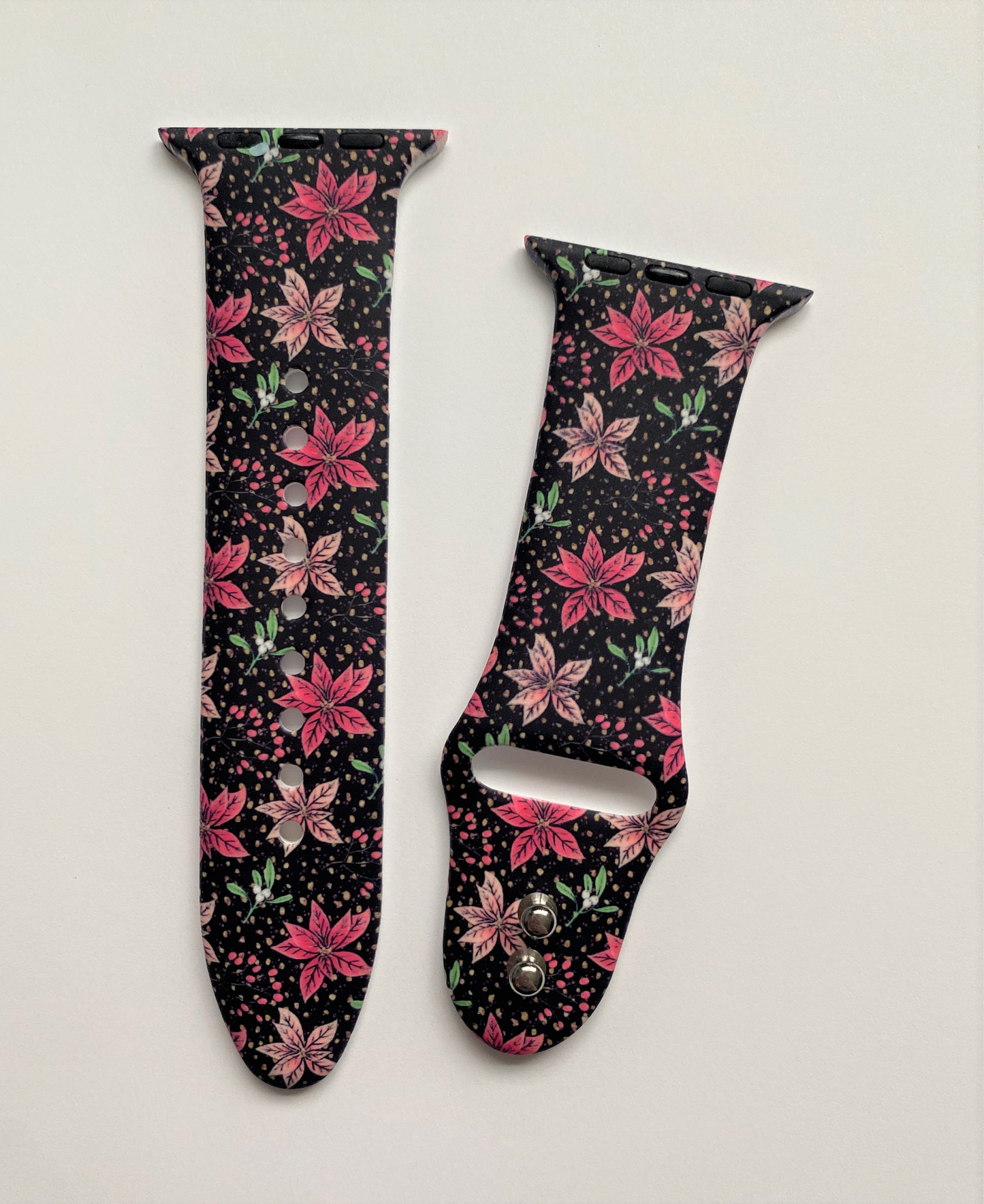 Poinsettia Watch Band For Apple Watch