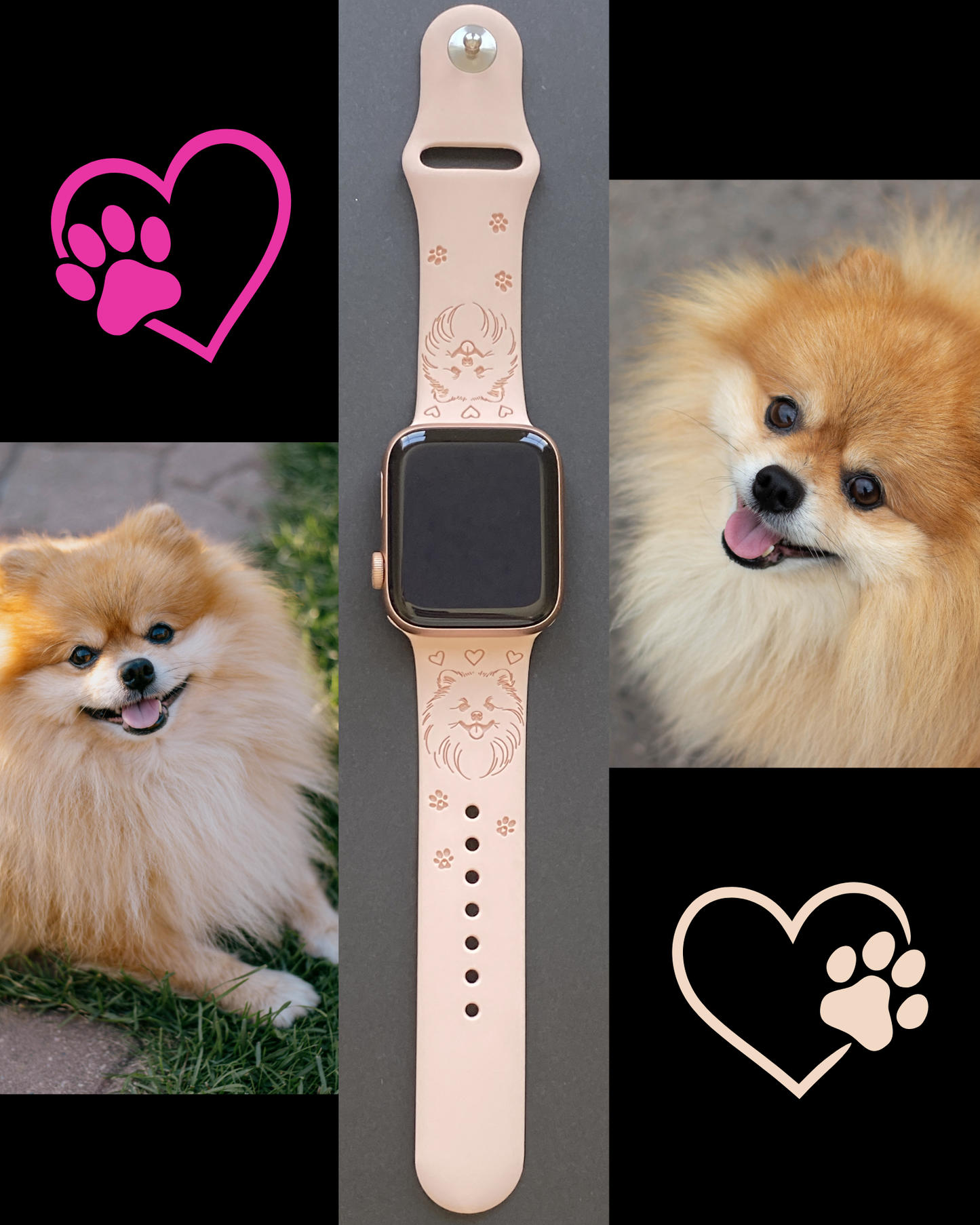 Cute Pomeranian Watch Band For Apple Watch