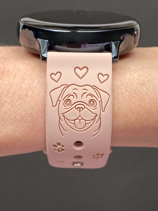 My Pug Dog 20mm Samsung Galaxy Watch Band