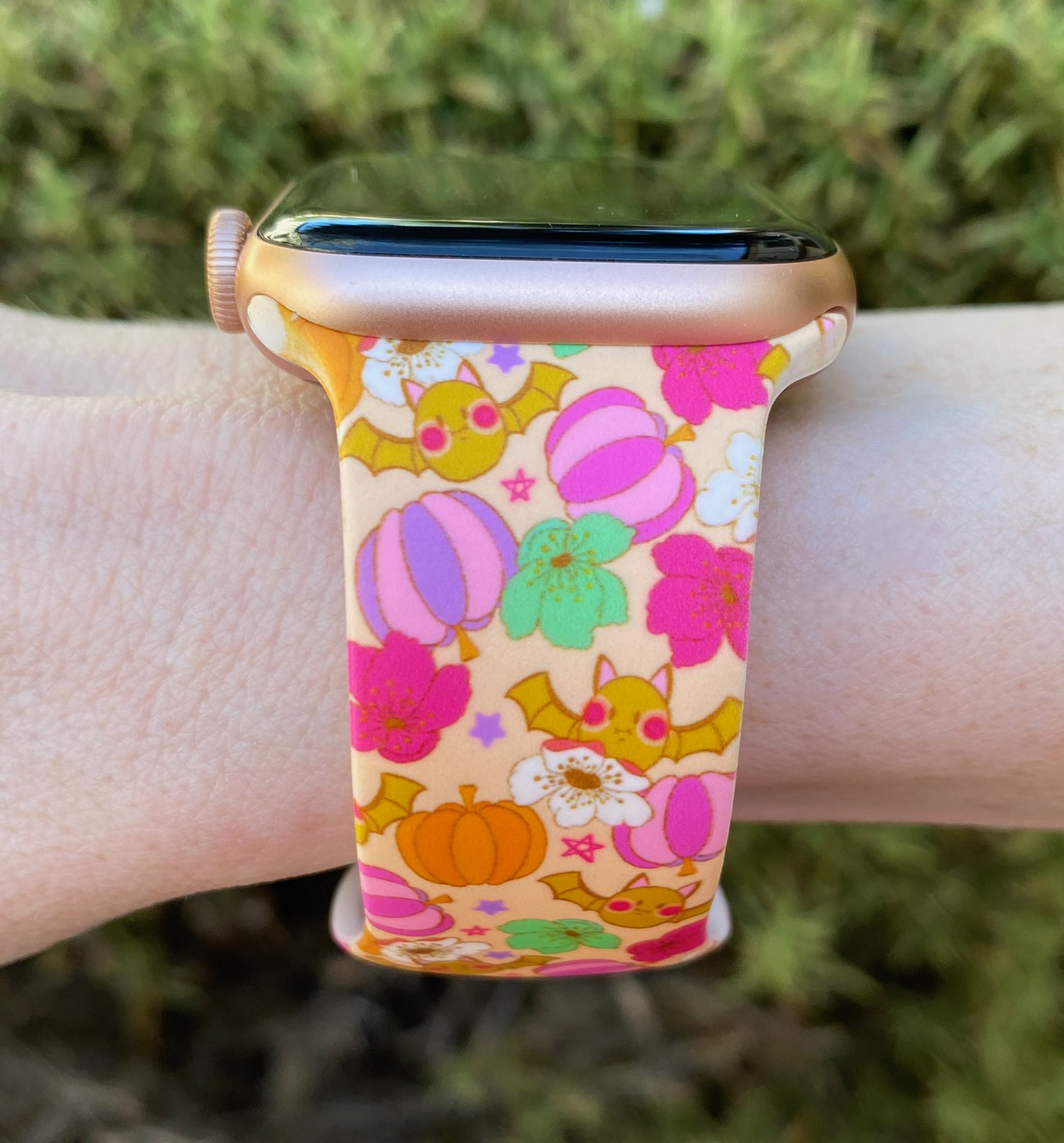 Cute Bats and Pumpkins Watch Band For Apple Watch