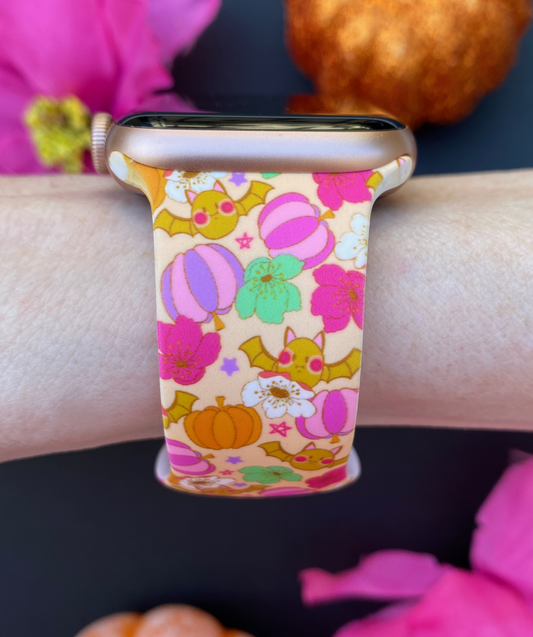 Cute Bats and Pumpkins Watch Band For Apple Watch