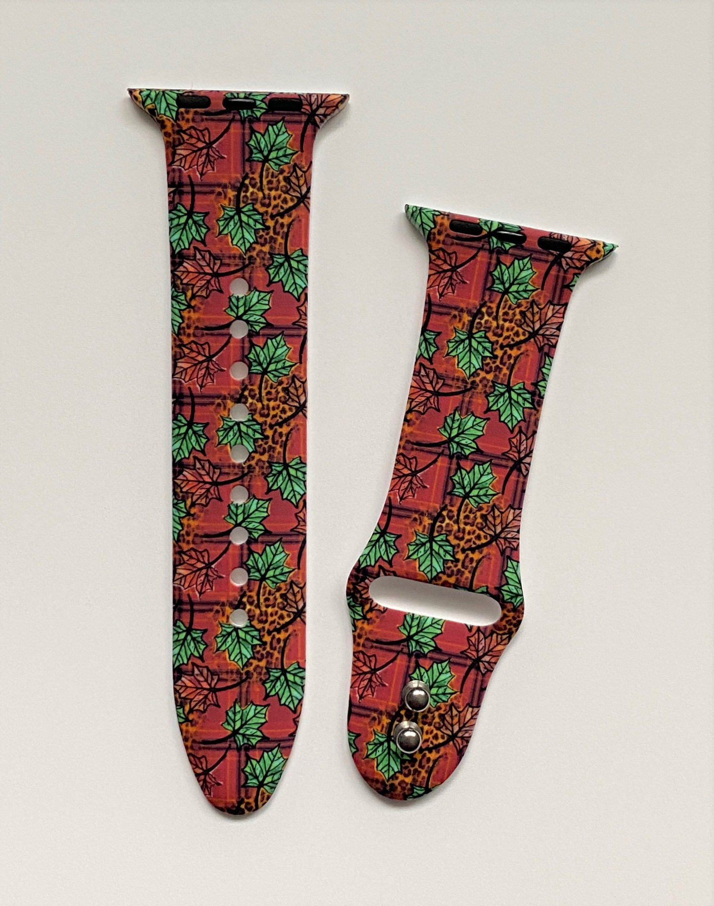 Fall Leopard Leaves Apple Watch Band
