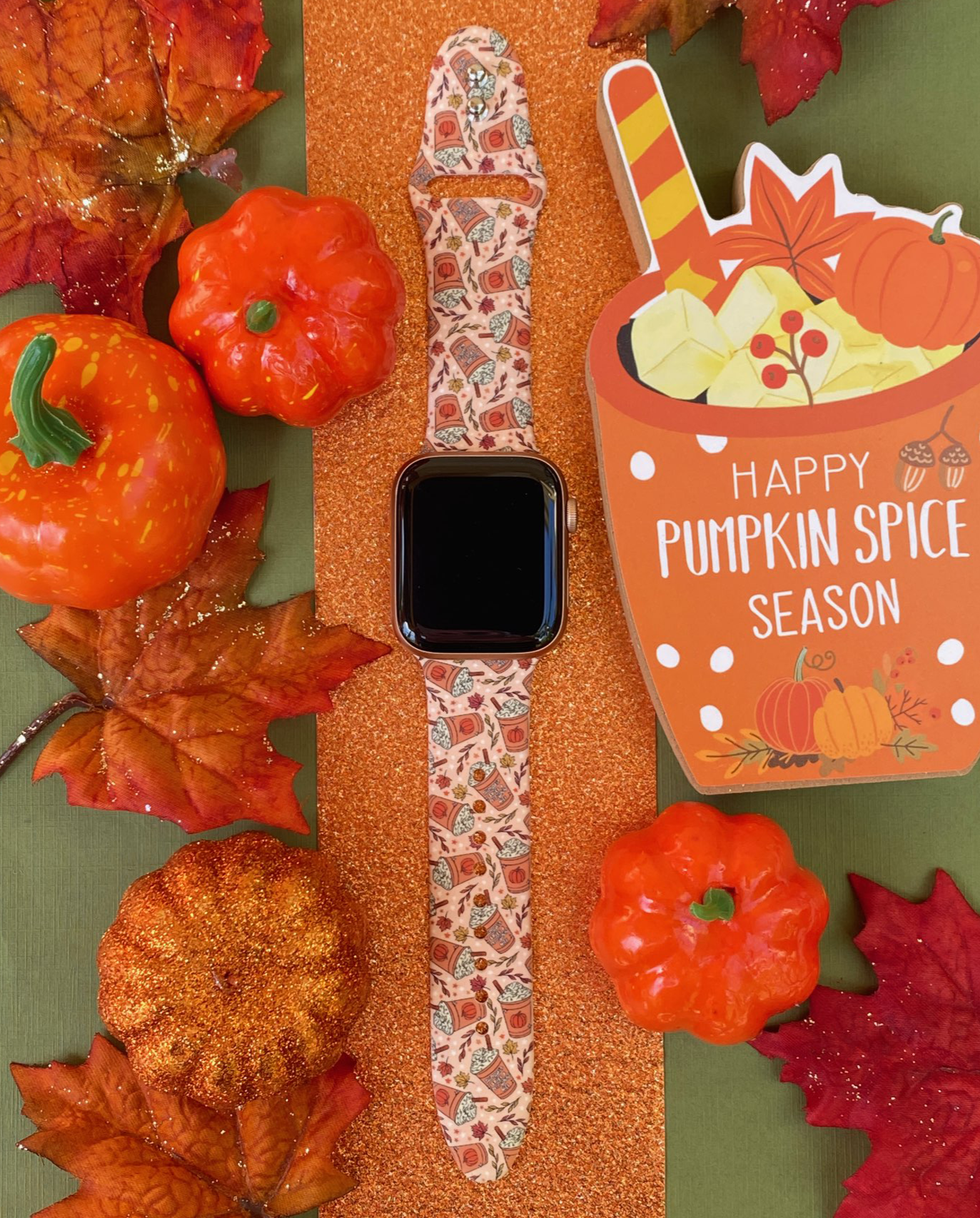 Pumpkin Spice Lover Watch Band For Apple Watch