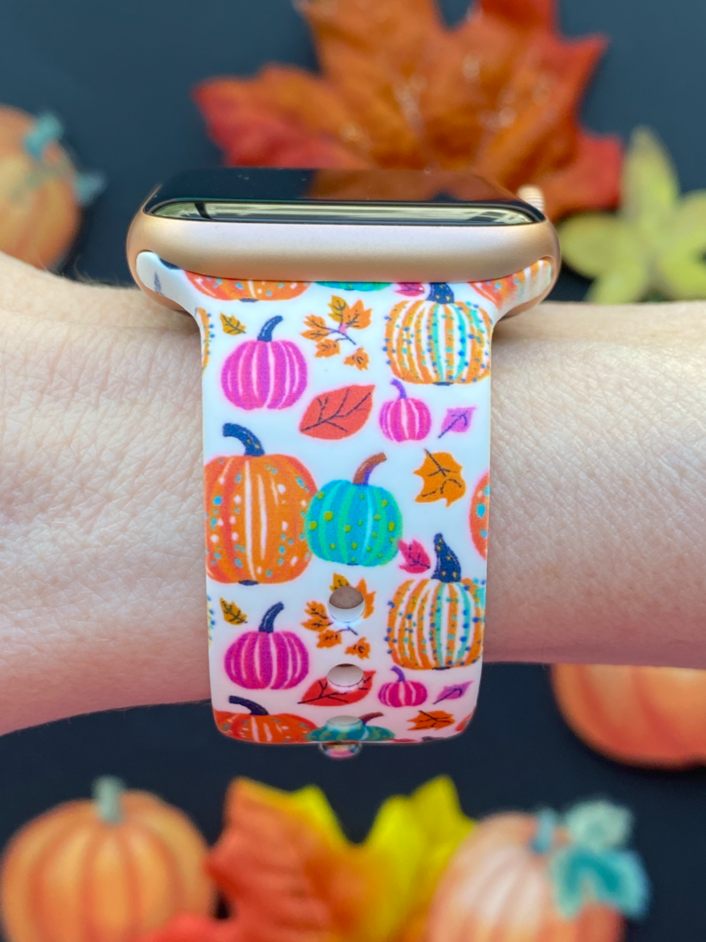 Colorful Pumpkins Watch Band For Apple Watch