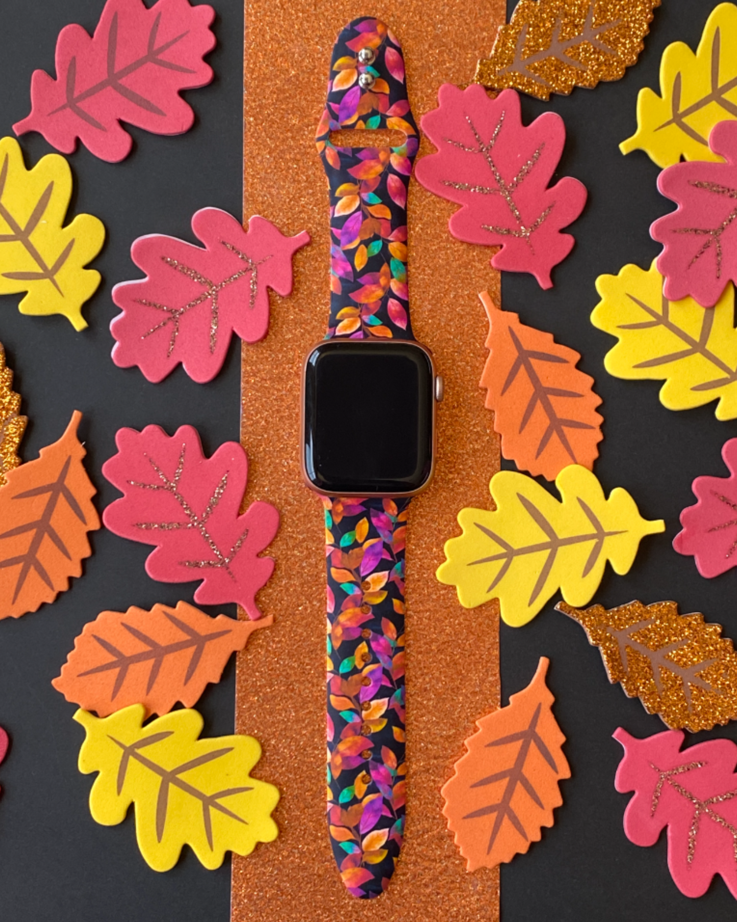 Colorful Fall Leaves Watch Band For Apple Watch
