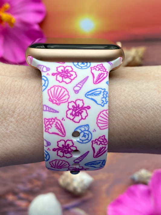 Sunset Seashells Watch Band For Apple Watch