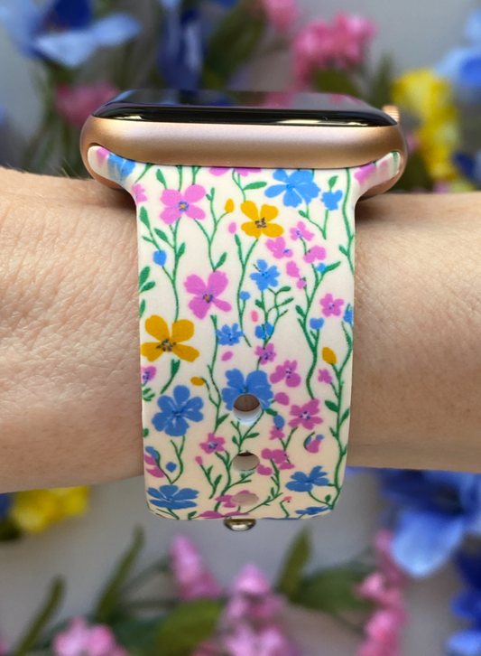 Wildflower Field Watch Band For Apple Watch
