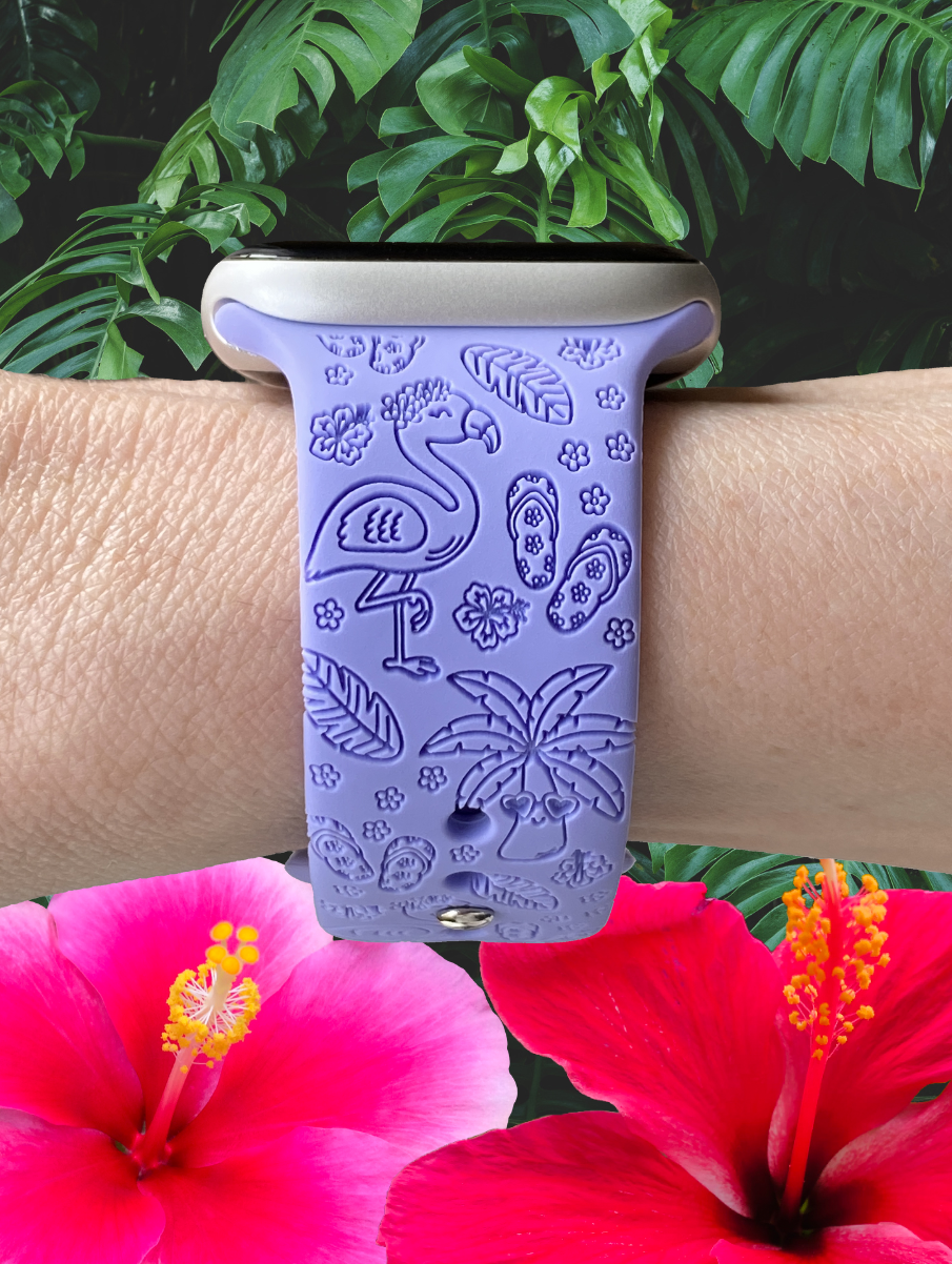 Groovy Flamingo Watch Band For Apple Watch