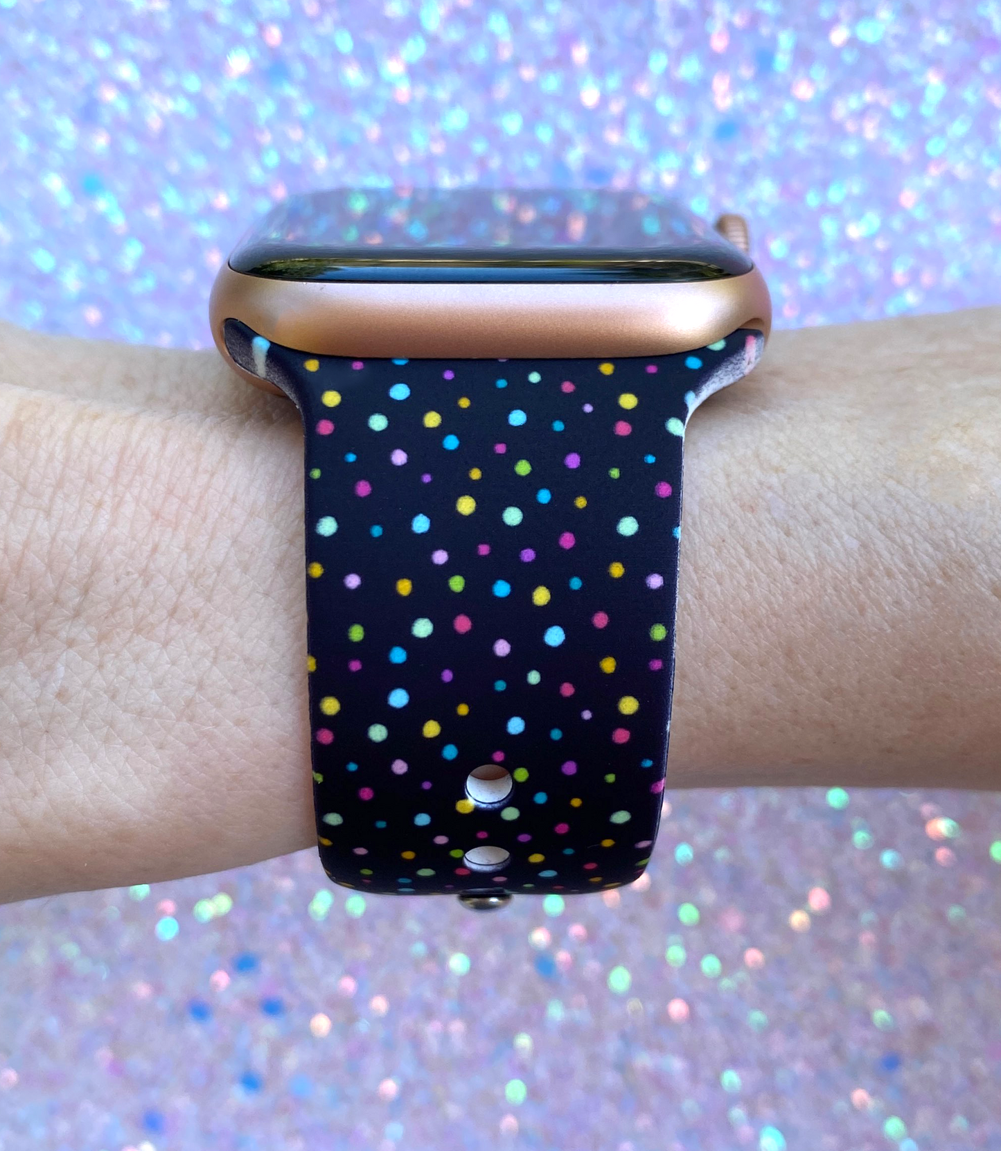 Fancy Rainbow Dots Watch Band For Apple Watch