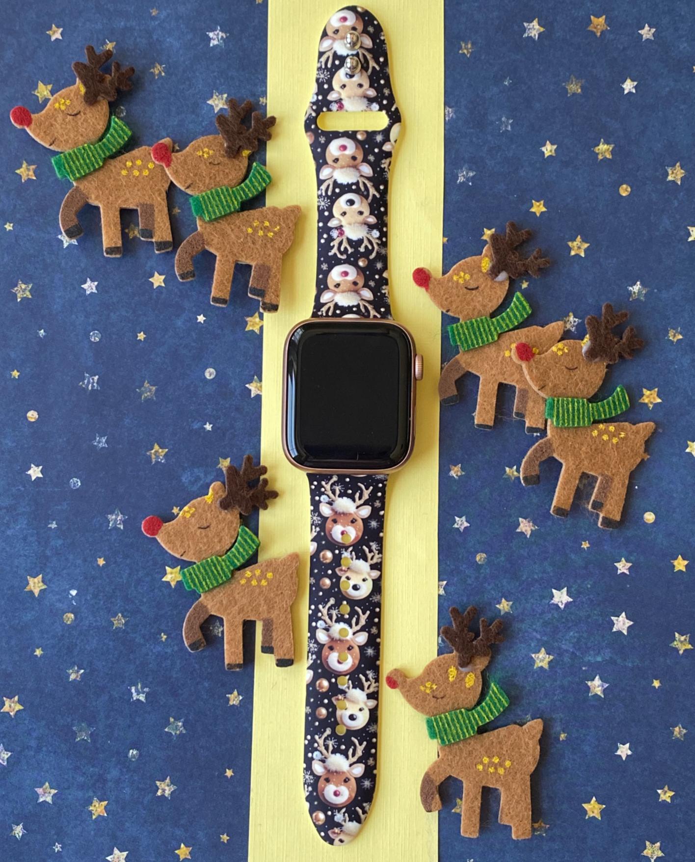 Christmas Reindeer Watch Band For Apple Watch