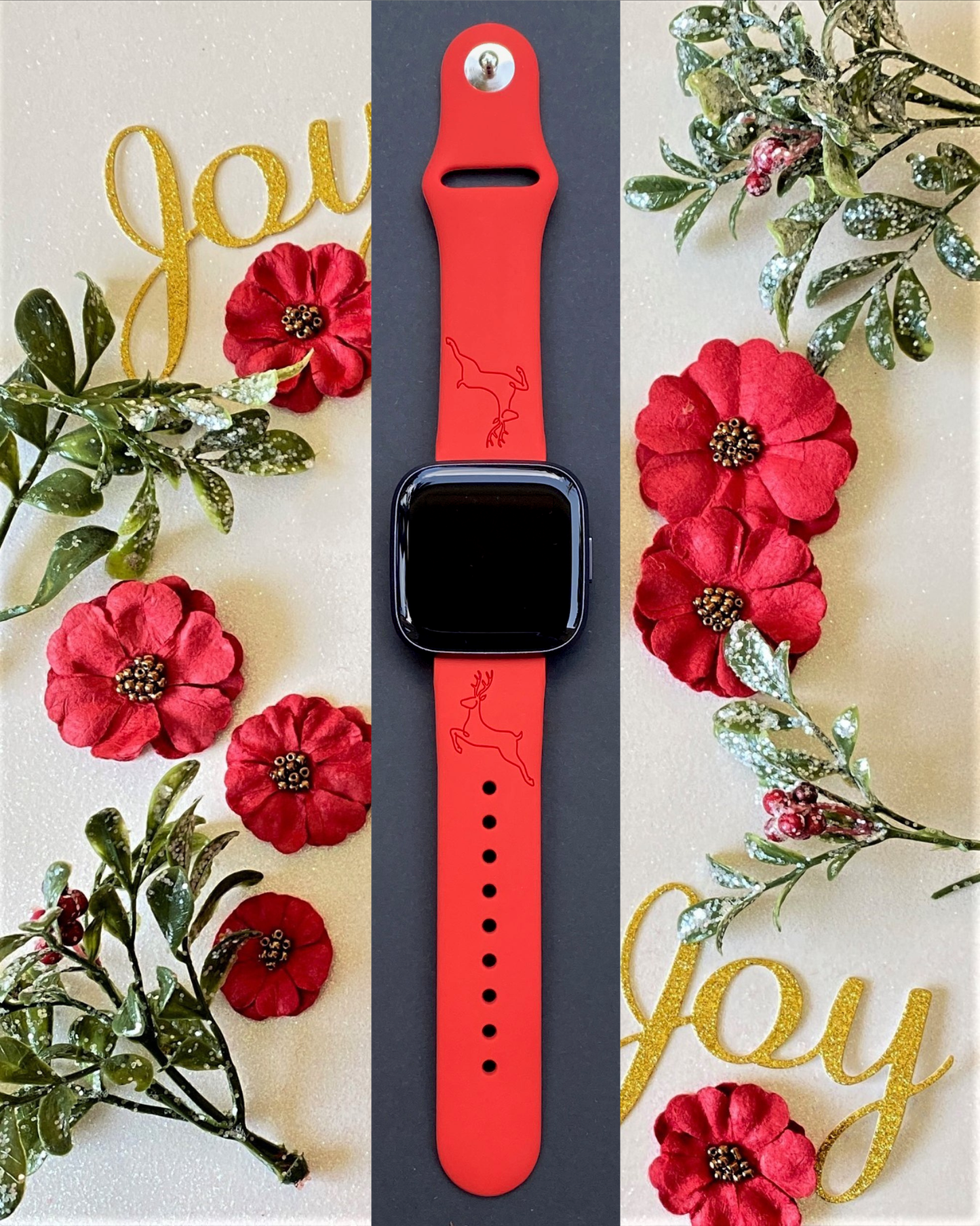 Reindeer Fitbit Versa 1/2 Watch Band