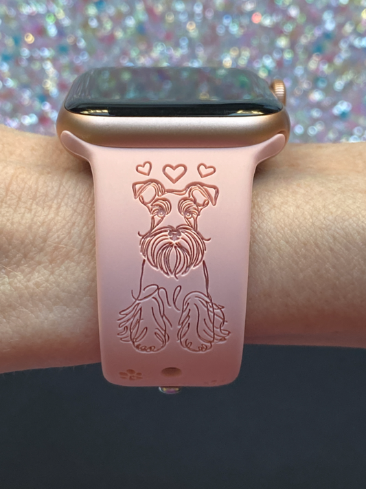 Fancy Schnauzer Dog Watch Band For Apple Watch