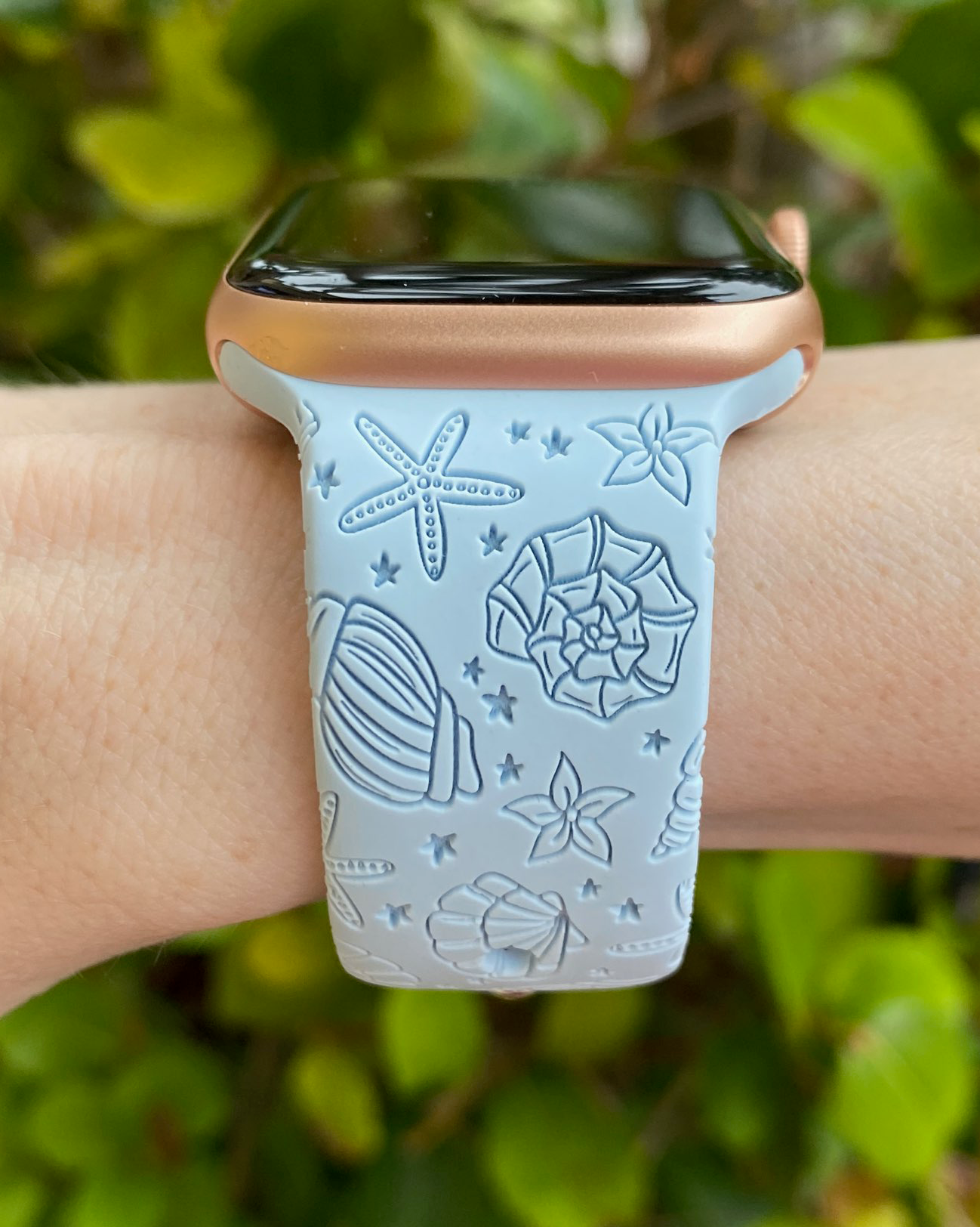 Seashells and Stars Beach Watch Band For Apple Watch