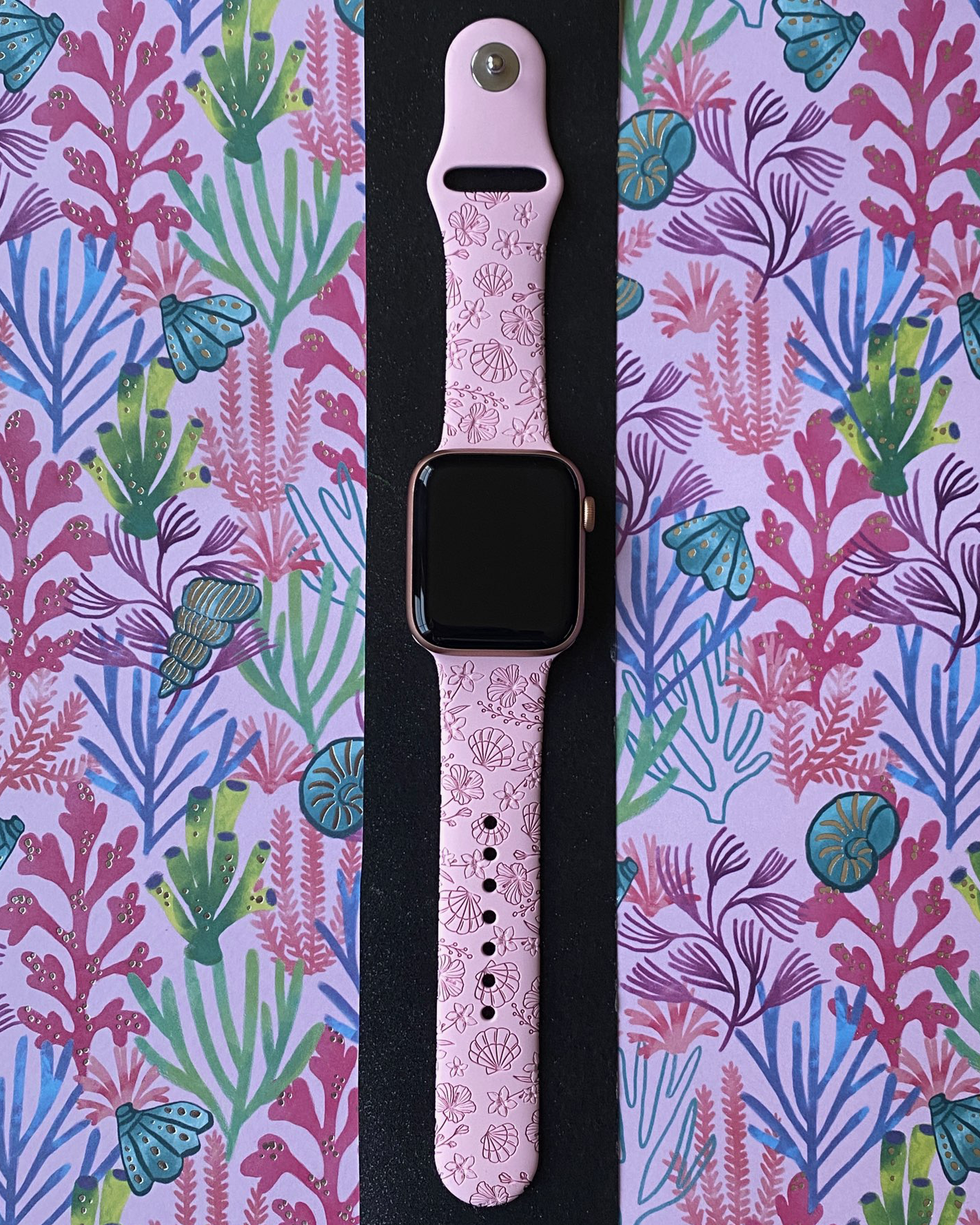 Seashell Floral Watch Band For Apple Watch