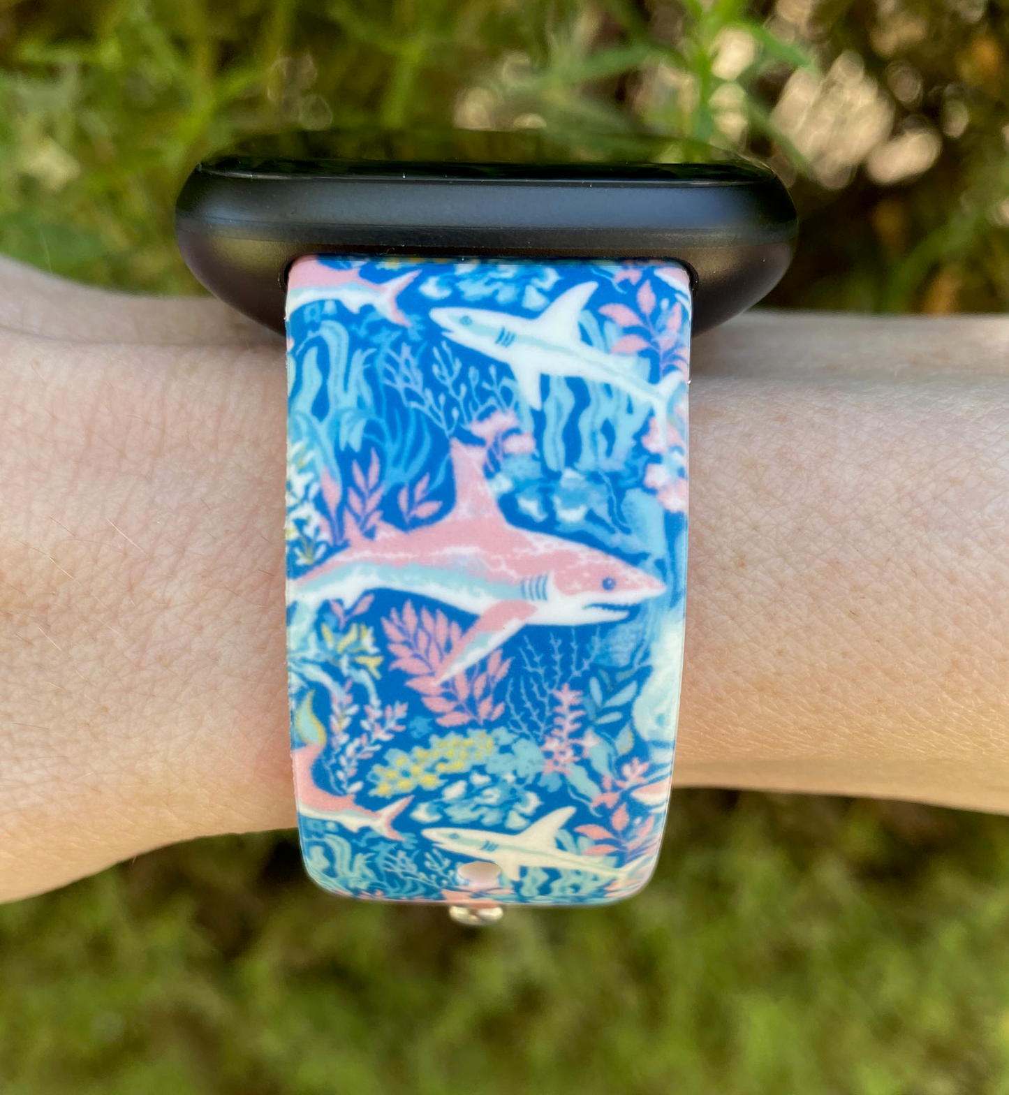 Sharks Fitbit Versa 3/Versa 4/Sense/Sense 2 Watch Band