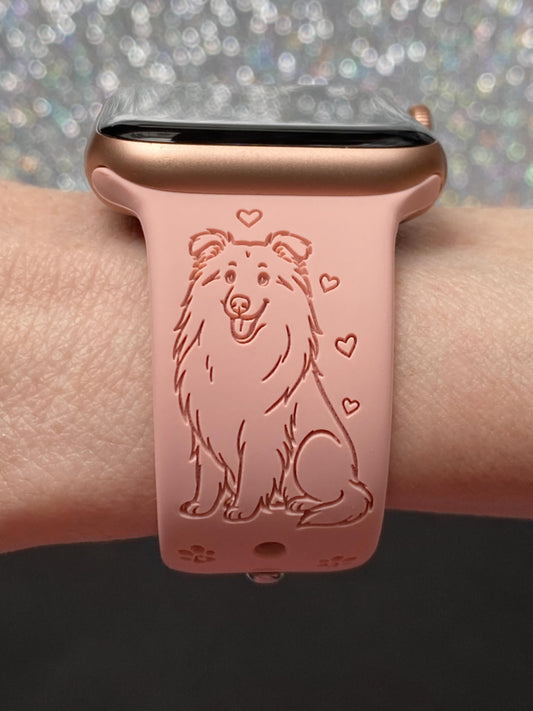 Sheltie Shetland Sheepdog Watch Band For Apple Watch