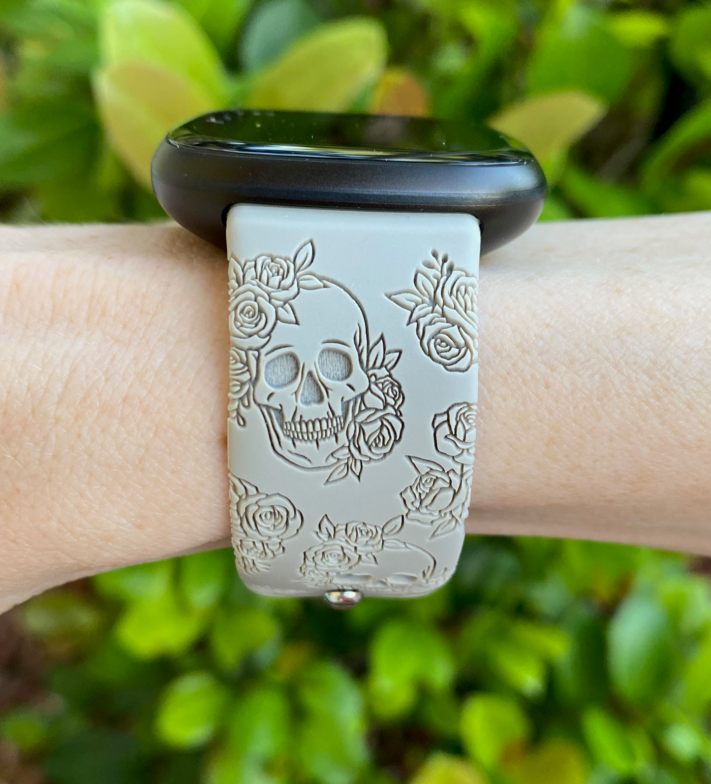 Skull and Roses Fitbit Versa 1/2 Watch Band
