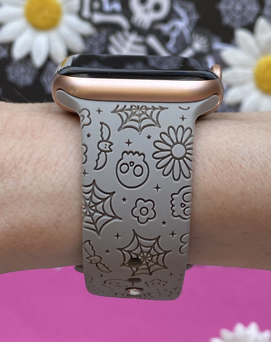 Skulls and Webs Watch Band For Apple Watch