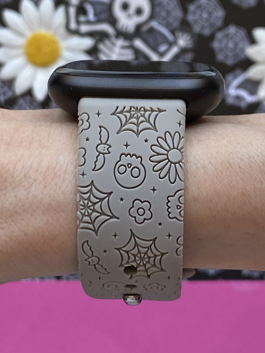 Skull and Webs Fitbit Versa 3/Versa 4/Sense/Sense 2 Watch Band