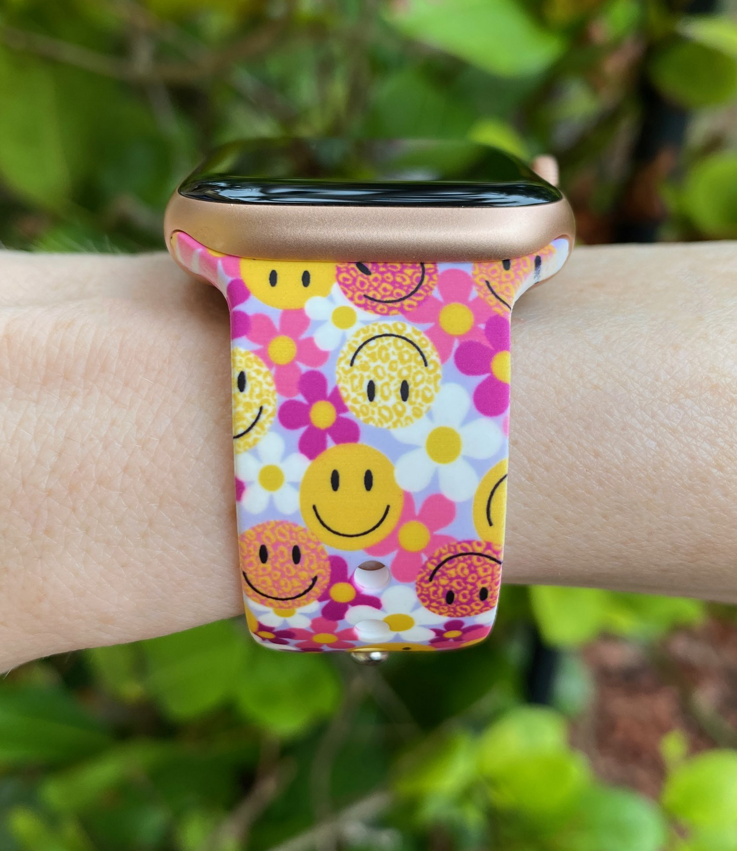 Smiley Floral Apple Watch Band