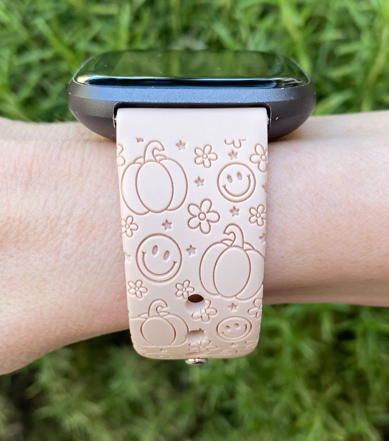 Smiley Pumpkins Fitbit Versa 1/2 Watch Band