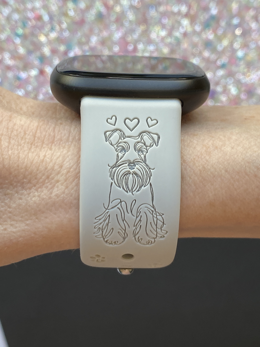 Fancy Schnauzer Fitbit Versa 3/Versa 4/Sense/Sense 2 Watch Band