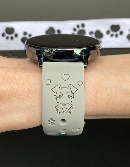Schnauzer Dog 20mm Samsung Galaxy Watch Band