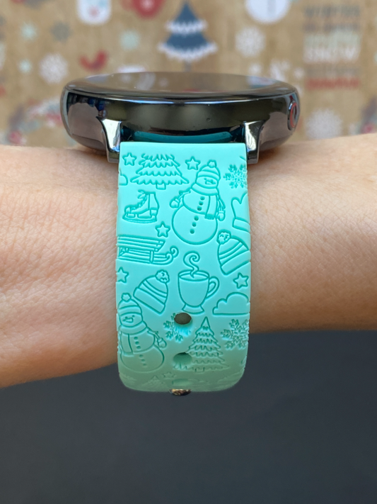 Snow Day 20mm Samsung Galaxy Watch Band