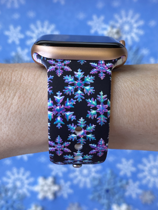 Winter Snowflakes Watch Band For Apple Watch